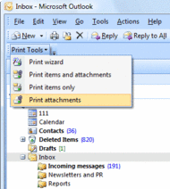 Print Tools for Outlook screenshot